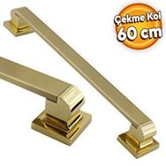 Badem10 Bersel Tutma Gold 60 cm Çekme Kolu Çelik Kapı Dış Kapı Kolu Kulp