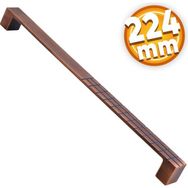 Badem10 Bihter Desenli Mutfak Çekmece Dolap Kapak Antik Bakır 224 mm Metal Kulp