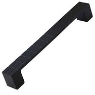 Badem10 Bihter Desenli Mutfak Çekmece Dolap Kapak Siyah 128 mm Metal Kulp