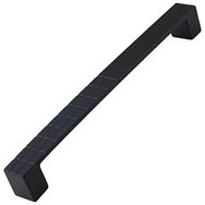 Badem10 Bihter Desenli Mutfak Çekmece Dolap Kapak Siyah 160 mm Metal Kulp