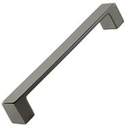 Badem10 Bihter Düz Mutfak Çekmece Dolap Kapak Füme 128 mm Metal Kulp