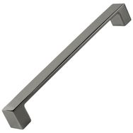 Badem10 Bihter Düz Mutfak Çekmece Dolap Kapak Füme 160 mm Metal Kulp