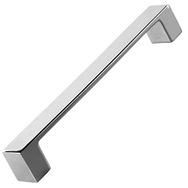 Badem10 Bihter Düz Mutfak Çekmece Dolap Kapak Krom 128 mm Metal Kulp