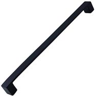 Badem10 Bihter Düz Mutfak Çekmece Dolap Kapak Siyah 224 mm Metal Kulp
