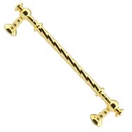 Badem10 Burgu Mobilya Mutfak Dolabı Çekmece Dolap Kapak Altın Gold 128 mm Metal Kulp