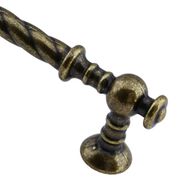 Badem10 Burgu Mobilya Mutfak Dolabı Çekmece Dolap Kapak Antik Sarı 128 mm Metal Kulp