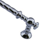 Badem10 Burgu Mobilya Mutfak Dolabı Çekmece Dolap Kapak Krom 96 mm Metal Kulp