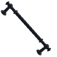 Badem10 Burgu Mobilya Mutfak Dolabı Çekmece Dolap Kapak Mat Siyah 96 mm Metal Kulp