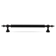 Badem10 Çukurca 70 cm Mat Siyah Metal Çekme Kolu Kapı Tutma Kulp