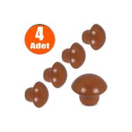 Badem10 Fındık 4 Adet Mantar Düğme Çekmece Dolap Kapak Kulbu