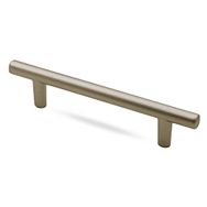 Badem10 Gül Boylu Çekmece Dolap Kapak 128 mm Saten Metal Kulp
