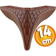 Badem10 Kahverengi 14 cm Baza Mobilya Kanepe Sehpa Puf Koltuk Ayağı
