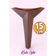 Badem10 Kale Lüks 15 cm Kahverengi Ahşap Desenli Baza Mobilya Kanepe Sehpa Tv Ünitesi Koltuk Ayağı