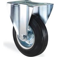 Badem10 Kama Sabit Tablalı 80x25 mm Siyah Burçlu Ağır Yük Tekeri