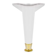 Badem10 Kanepe Koltuk Masa Beyaz Gold 22 cm Puf Sehpa Baza Ayağı