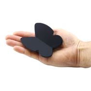 Badem10 Kelebek Çocuk Bebek Genç Odası Çekmece Dolap Kapak Plastik Mat Siyah 32 mm Kulp