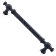 Badem10 Kesir Mobilya Mutfak Dolabı Çekmece Dolap Kapak Siyah 128 mm Metal Kulp