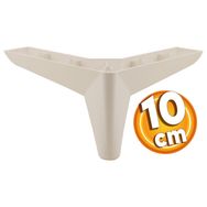 Badem10 Krem 10 cm Baza Ayak Mobilya Kanepe Sehpa Puf Koltuk Ayağı