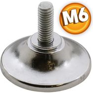 Badem10 Krom M6 Ayder Metal Düz Bingo Mobilya Ayağı