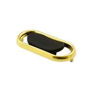Badem10 Küçük Trend Düğme Çekmece Dolap Kapak Plastik Mat Siyah Gold 32 mm Kulp