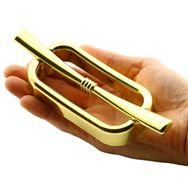 Badem10 Küçük Zümre Çekmece Mutfak Kapak Dolap 96 mm Gold Sert Plastik Kulp