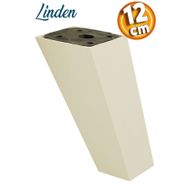 Badem10 Linden Lüks 12 cm Krem Köşeli Baza Mobilya Kanepe Sehpa TV Ünitesi Koltuk Ayağı