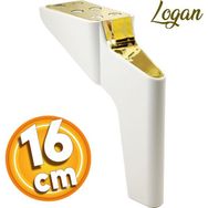 Badem10 Logan Lüks 16 cm Beyaz Gold Baza Mobilya Kanepe Sehpa TV Ünitesi Koltuk Ayağı