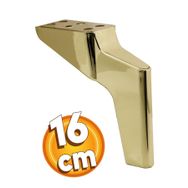 Badem10 Logan Lüks 16 cm Parlak Gold Baza Mobilya Kanepe Sehpa TV Ünitesi Koltuk Ayağı