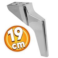 Badem10 Logan Lüks 19 cm Krom Baza Mobilya Kanepe Sehpa TV Ünitesi Koltuk Ayağı