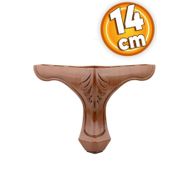 Badem10 Lukens 14 cm Kahverengi Ahşap Desenli Baza Mobilya Kanepe Koltuk Tv Ünitesi Puf Ayağı