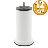 Badem10 M8 Civata Beyaz Metal Ayak 10 cm 12 Adet Mobilya Metal Kanepe Baza Koltuk Destek Ayağı