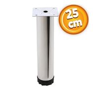 Badem10 Mobilya Kanepe Baza Koltuk Destek Ayağı Ayarlanabilir 25 cm Krom Metal Ayak