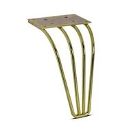 Badem10 Mobilya Koltuk Kanepe Ünite Ayağı 18 cm Altın Metal Baza Ayak
