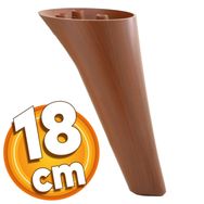 Badem10 Napoli Lüks 18 cm Kahverengi Ahşap Desenli Baza Mobilya Kanepe Sehpa TV Ünitesi Koltuk Ayağı
