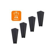 Badem10 Ovit 14 cm Siyah 4 Adet Metal Koltuk Baza Sehpa Masa Ayağı