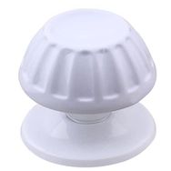 Badem10 Papatya Kapı Tokmağı Kapı Topuzu Babası Kolu Beyaz 10 Metal Tokmak