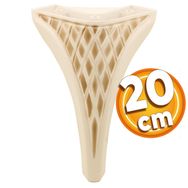 Badem10 Petek Lüks 20 cm Krem Kahve Baza Mobilya Kanepe Sehpa TV Ünitesi Koltuk Puf Ayağı