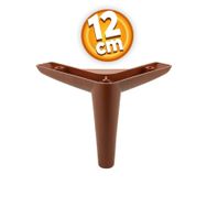 Badem10 Piko Lüks 12 cm Ahşap Desenli Kahve Baza Mobilya Kanepe Sehpa TV Ünitesi Koltuk Ayağı