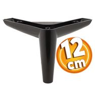 Badem10 Piko Lüks 12 cm Siyah Baza Mobilya Kanepe Sehpa TV Ünitesi Koltuk Ayağı