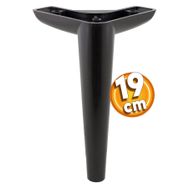 Badem10 Piko Lüks 19 cm Siyah Baza Mobilya Kanepe Sehpa TV Ünitesi Koltuk Ayağı