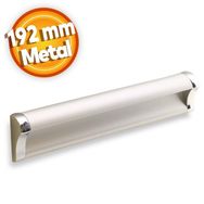 Badem10 Plus Dolap Kapak Çekmece 192 mm Mat Krom Metal Kulp