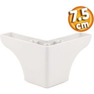 Badem10 Rose Lüks 7.5 cm Beyaz Baza Mobilya Kanepe Sehpa TV Ünitesi Koltuk Ayağı