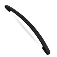 Badem10 Samuray Çekmece Dolap 10 Adet 128 mm Mat Siyah Metal Kapak Kulbu