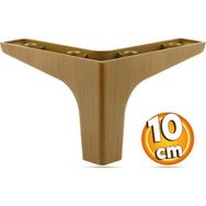 Badem10 Sedef Ahşap Desenli Koyu Ceviz Renk 10 cm Mobilya Kanepe Sehpa TV Ünitesi Baza Koltuk Ayağı