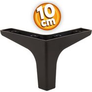 Badem10 Sedef Lüks 10 cm Siyah Baza Mobilya Kanepe Sehpa TV Ünitesi Koltuk Ayağı