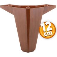 Badem10 Sedir Lüks 12 cm Ahşap Desenli Kahverengi Baza Mobilya Kanepe Sehpa TV Ünitesi Koltuk Ayağı