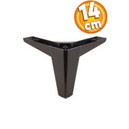 Badem10 Sedir Lüks 14 cm Siyah Baza Mobilya Kanepe Sehpa TV Ünitesi Koltuk Ayağı