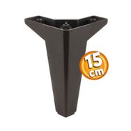 Badem10 Sedir Lüks 15 cm Siyah Baza Mobilya Kanepe Sehpa TV Ünitesi Koltuk Ayağı