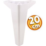 Badem10 Sedir Lüks 20 cm Beyaz 4 Adet Mobilya Kanepe Sehpa TV Ünitesi Koltuk Ayağı