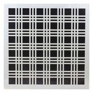 Badem10 Tasarım Ekose Desen Tekrar Kullanılabilir 30x30 cm Afilli Stencil Duvar Boyama Şablon